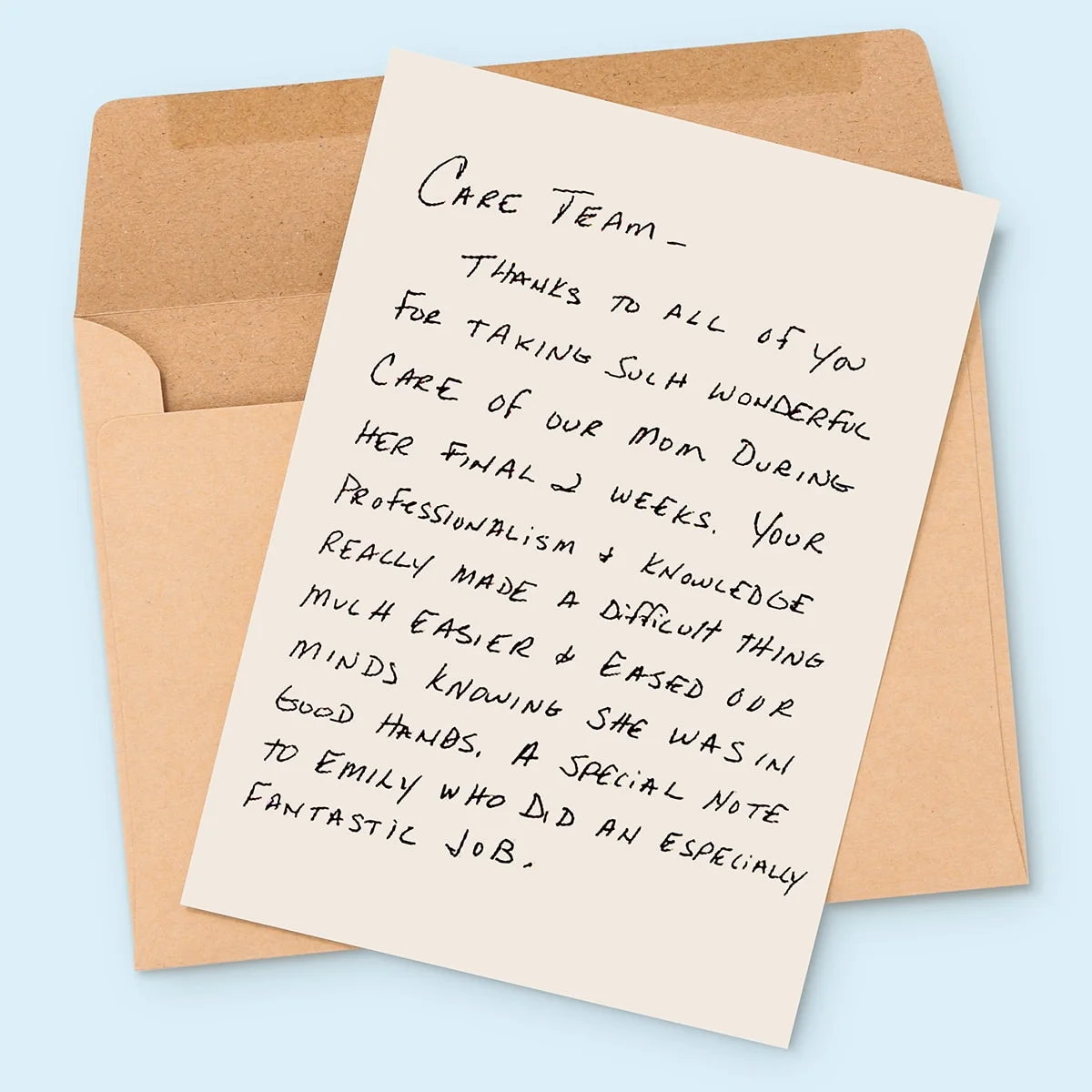 Care Team letter